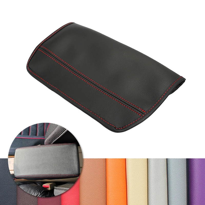 For Honda Accord 7th 2003 2004 2005 2006 2007 Car Center Control Lid Armrest Box Cover Microfiber Leather Elastic Band Type