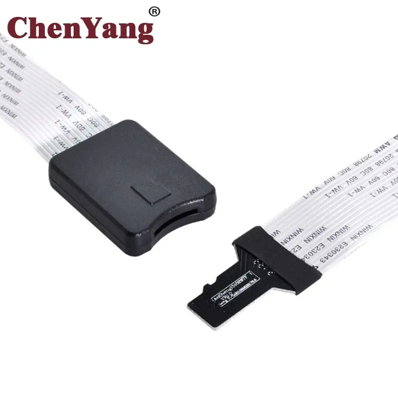 

Chenyang Micro-SD TF Memory Card Kit Male to TF Female Extension Soft Flat FPC Cable Extender 25cm