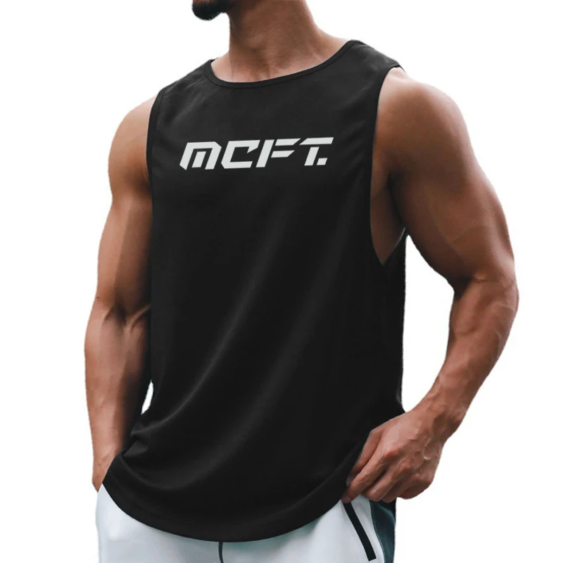 

Mens Workout Mesh Casual Tank Top Fitness Fashion Quick Dry Vest Clothing Bodybuilding Musculation Sleeveless Sports Undershirt