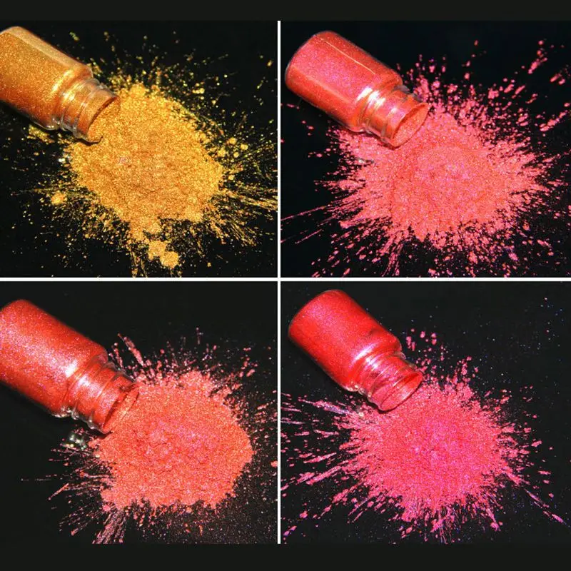 Mirror Chameleons Pigment Pearlescent Epoxy Resin Glitter Magic Discolored Powder Resin Colorant Jewelry Making Tools