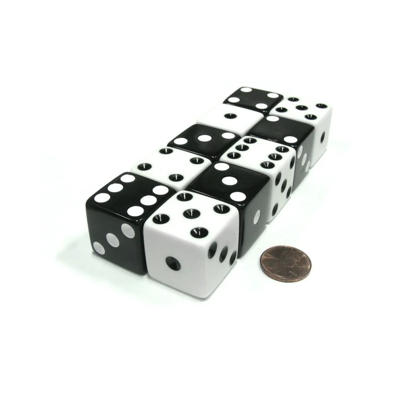 5Pcs/set 25mm Square Corner Point Dice Large Activity Game Props Large Size Stopper Teaching Aid Draw