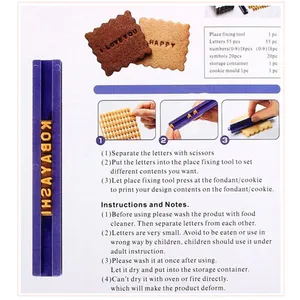 Werkzeuge für Cookie Cutter Decorator, Alphabetkarte, Stempel Press, Steriesaufnahme, Zuckerpaste, Fondantform, Kochformen, Kochformen 8 Hauptverkäufe Süßwarenscheibenkuchen - №3