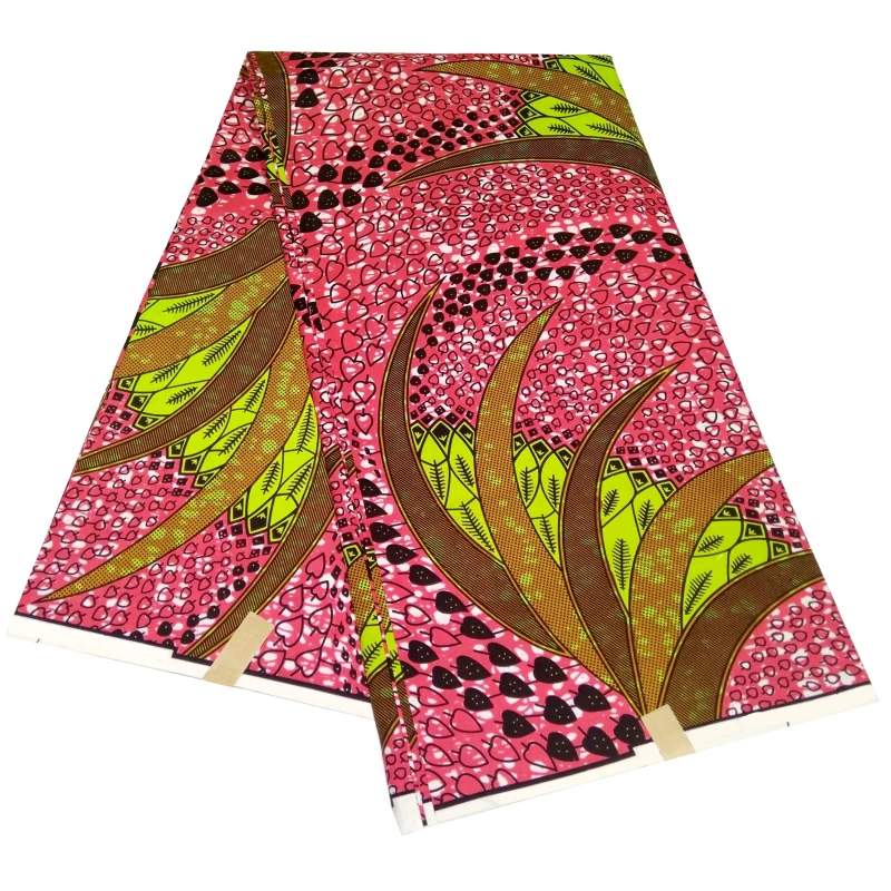 

Beautiful Real Print Wax for Nigerian Ankara Dress 6 Yards African Wax Pange Fabric 100% Polyester High Quality Wax
