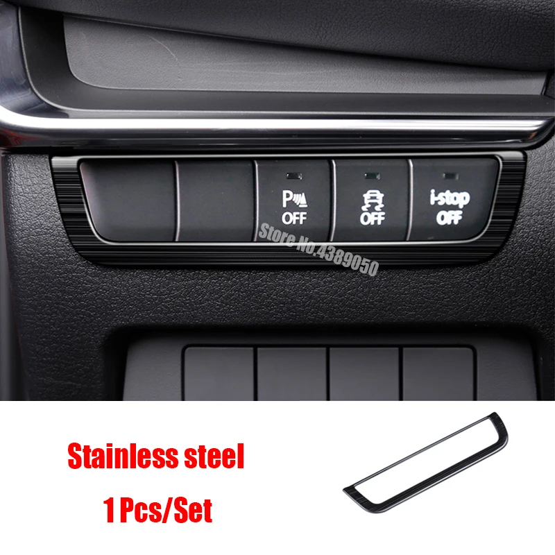 

Stainless steel Car Headlamps Adjustment Switch Cover Trim Sticker Car-Styling For Mazda 3 2019 2020 Accessories 1pcs