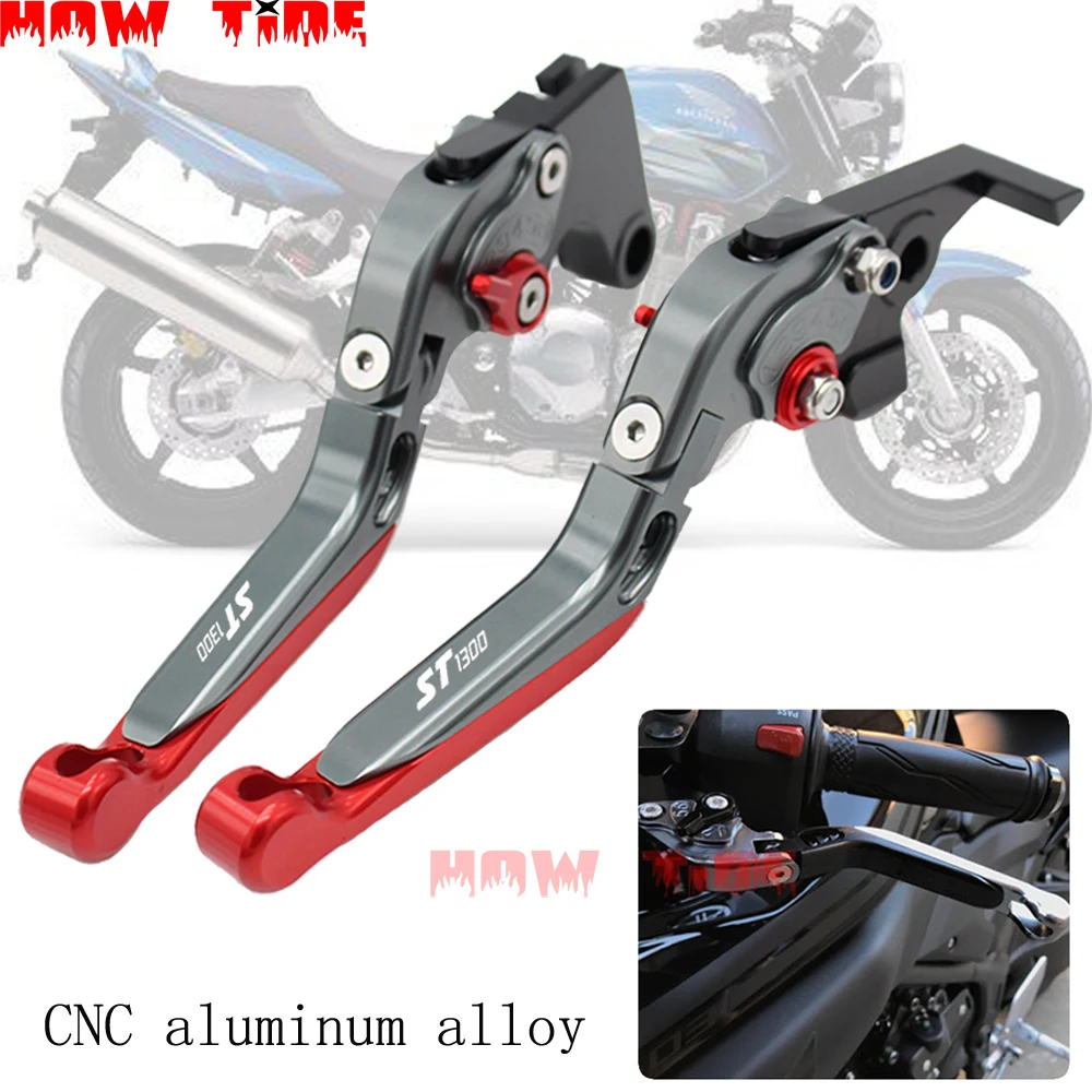 CNC Aluminum Motorcycle Foldable Brake Clutch Levers Case for Honda ST1300 ST1300A ST 1300 1300A 2003-2007