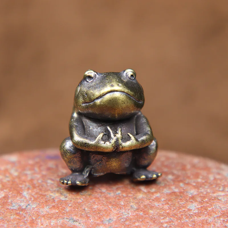 〖カエル　青銅〗 ART IN GASHAPON カエルの弥勒菩薩像と阿修羅像 | ナムコパークス