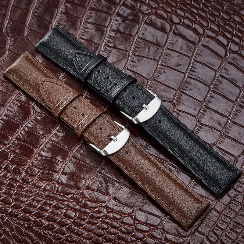 Napa Pattern Leather Watch Strap Waterproof Watch Band Leather Watchband 12mm 14mm 16mm 18mm 20mm 22mm 24mm