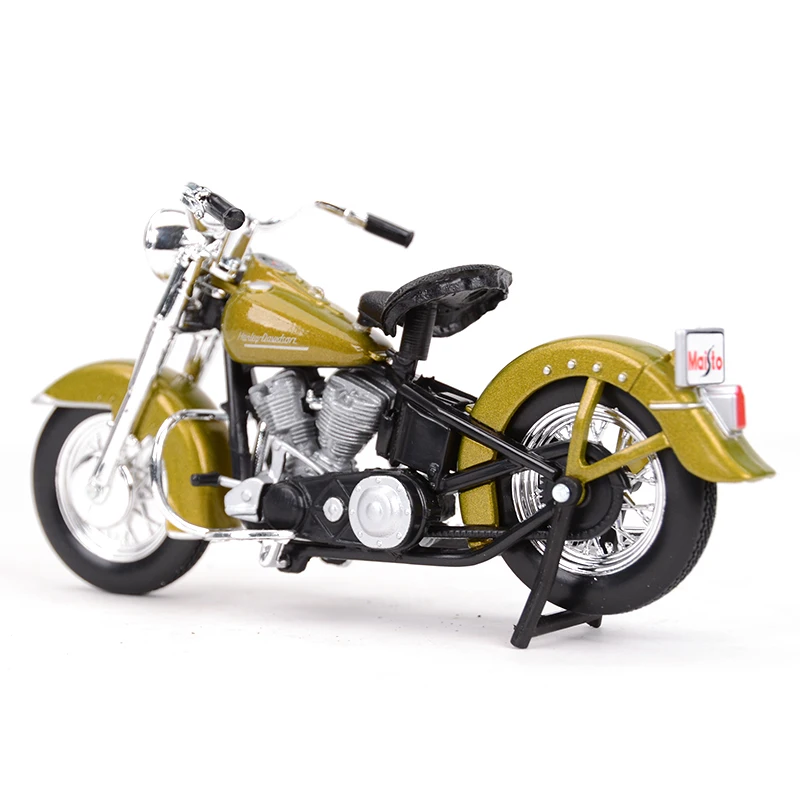 Maisto 1:18 Harley-Davidson 1953 74FL HYDRA Glide Blue Die Cast Vehicles Collectible Hobbies Motorcycle Model Toys