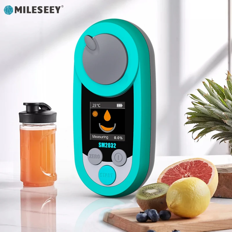 MileSeey Digital Refractometer Brix Sugar Meter For Coffee, Fruit ,Juice, Vegetable,Beer or Wine Sweetness Measure High Accuracy