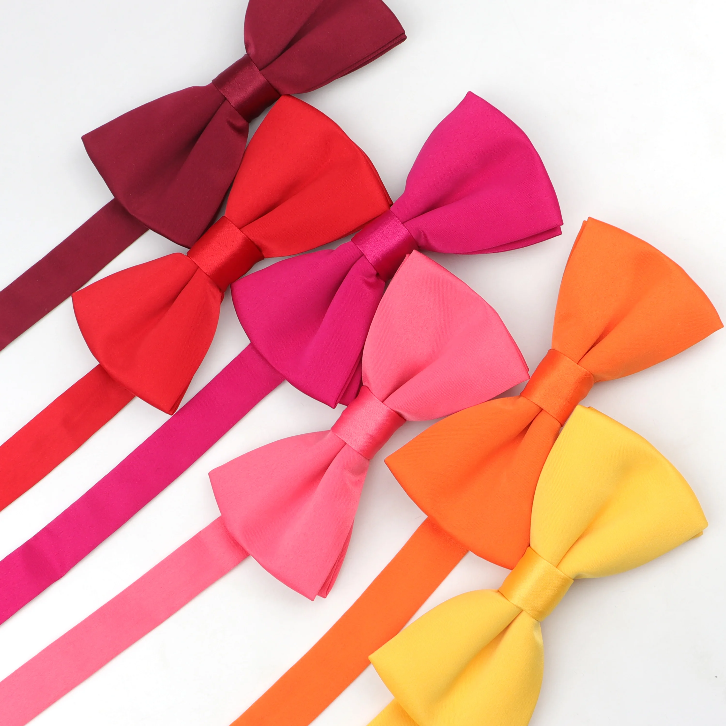 Bow Tie Children Kid Pet Polyester Solid Color Bowties For Boys Girls Candy Color Butterfly Cravat Bowtie Butterflies Gift