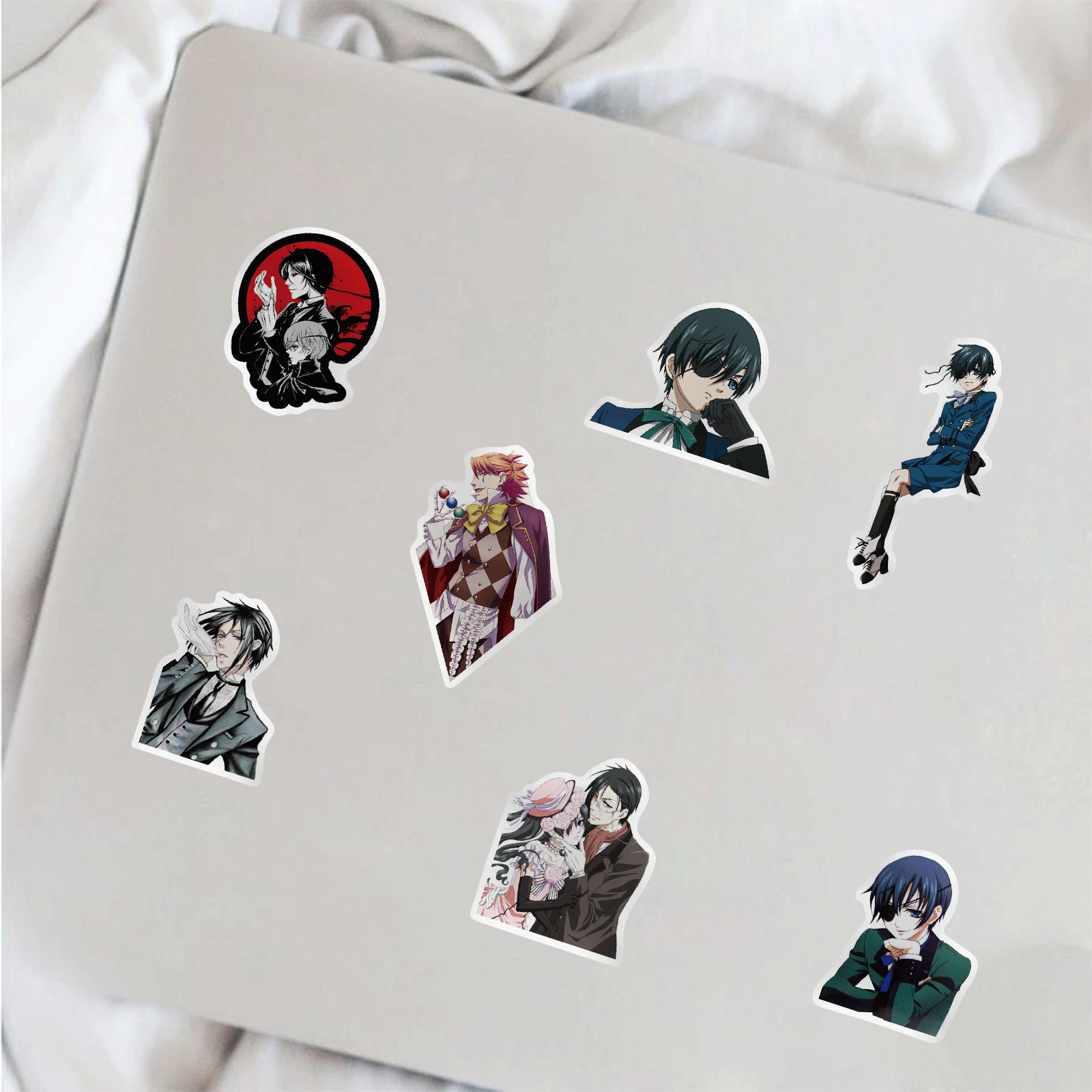 50/100PCS Black Butler Sticker Pack for Children Gift Cartoon Anime Stickers To Stationery Laptop Suitcase Guitar Decal