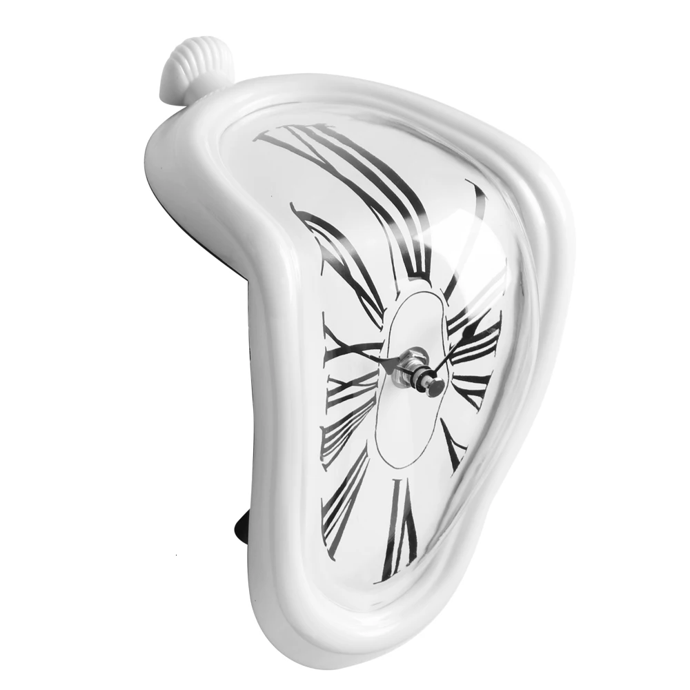 The wall clock home decoration accessories modern design with Roman numerals is a surrealist Italian wall watch in the wall