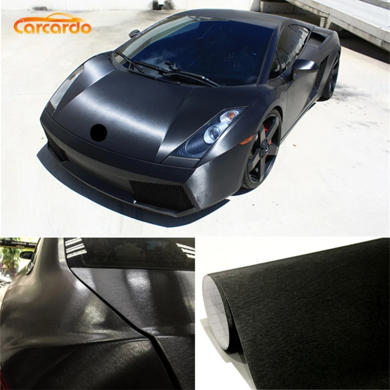 Carcardo Aluminum Brush Vinyl Film Car Sticker Aluminium Vinyl Wrap Aluminum Brush Car Stickers Car Wrap Auto Sticker For Car image 4