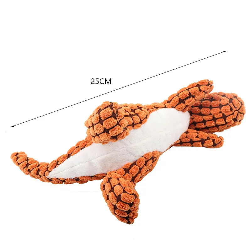 Fleece Plush Dinosaur Pets Dog Tranining Interactive Toys Small Large Dogs Bite Resistant Squeaky Toy Accessories