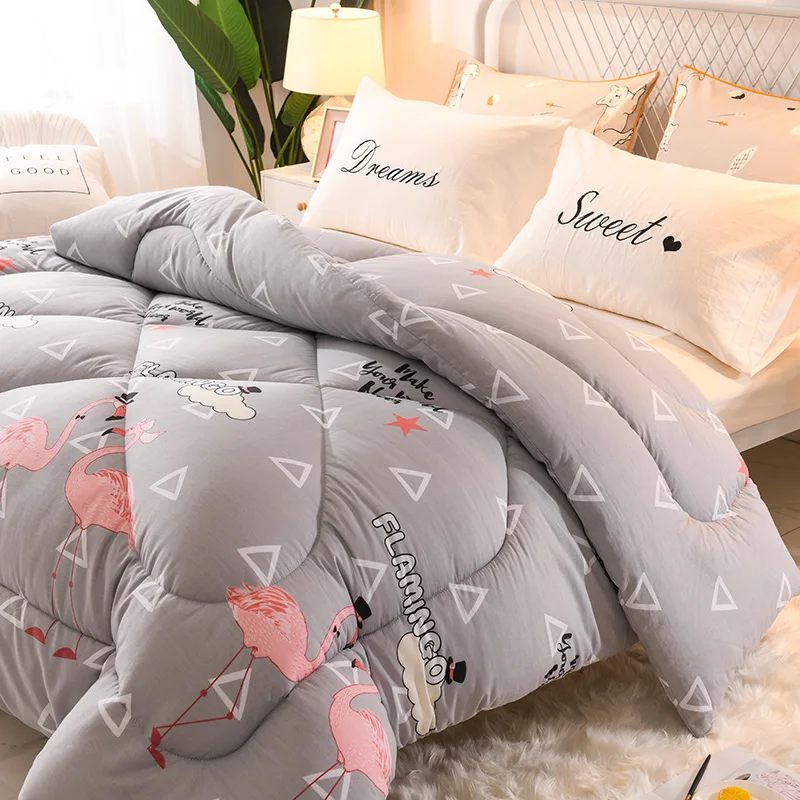 Luxury Printed Winter Blanket New Style Comforter Twin/king Size Patchwork Quilt Thick And Warm Quilt Duvet Home/hotel Bedding