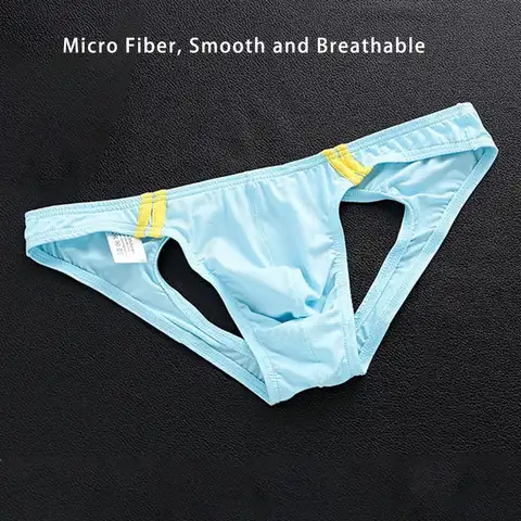 Open Butt Underwear Men's T-Back G-String Briefs Jockstrap Panties Breathable Tangas Thong Lingerie Erotic Underpants