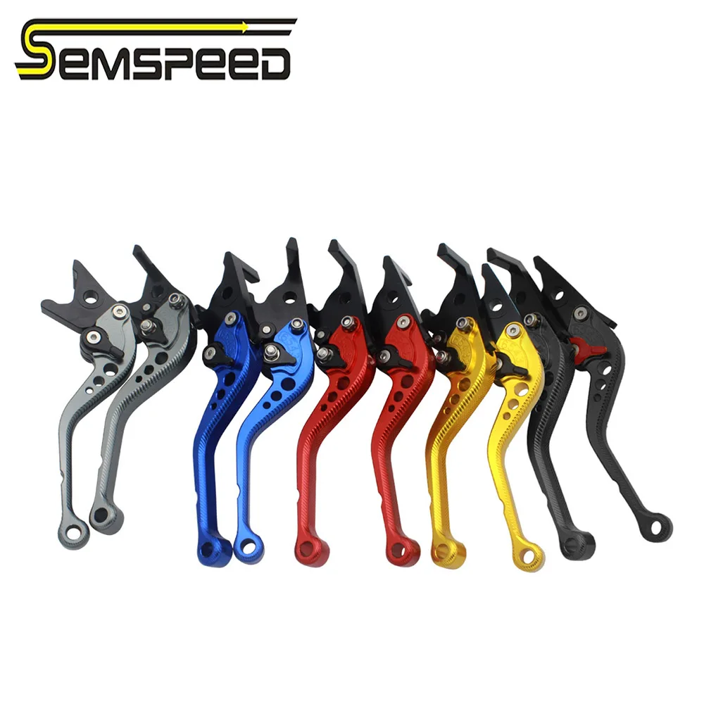 SEMSPEED Motorcycle New 3D Rhombus Short Brake Clutch Levers Handle Grips For YAMAHA NMAX 155 125 150 N-MAX155 NMAX150 2015-2020