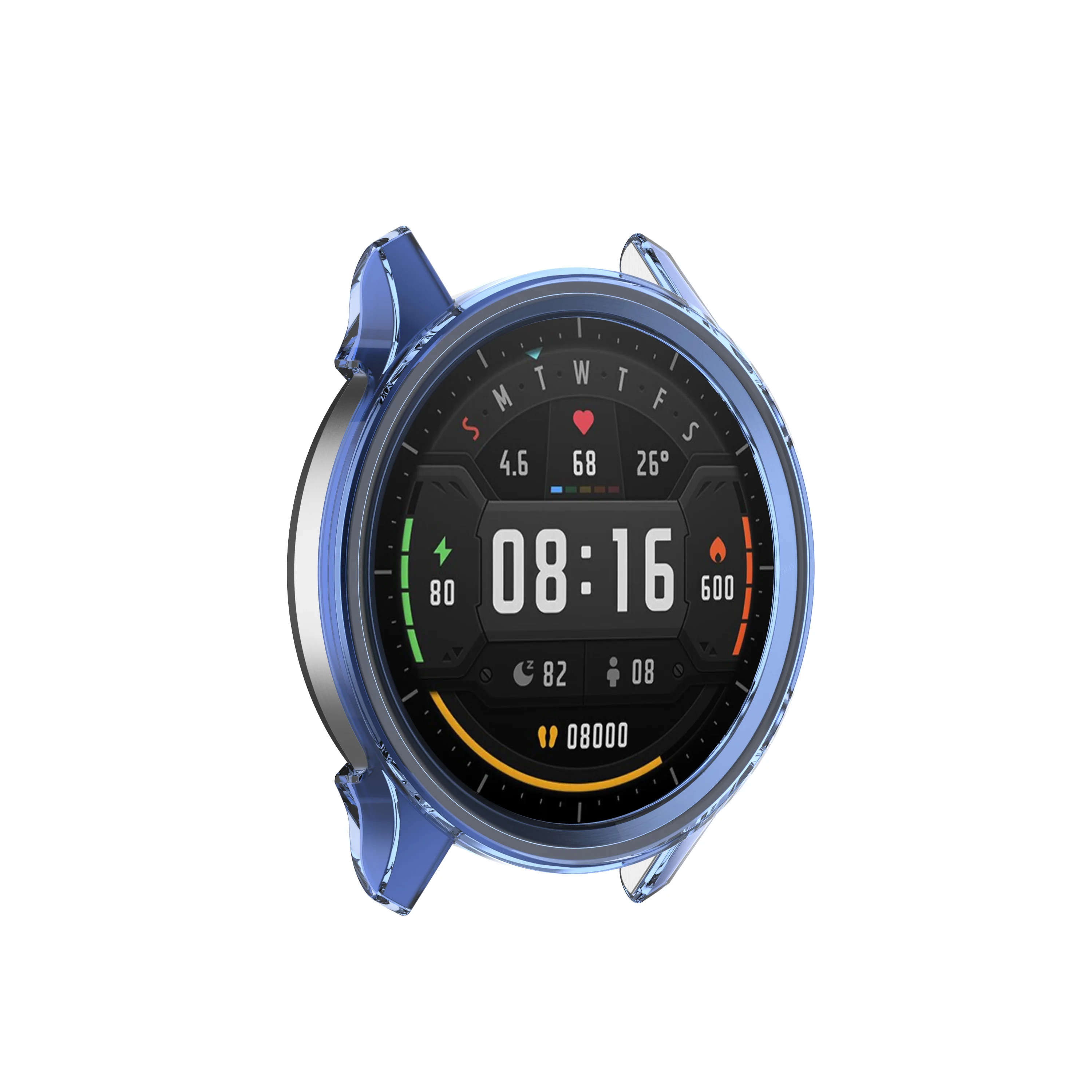 For Xiaomi Watch Color Smartwatch Transparent TPU Case Scratch Resistant Protective Cover Shell Bumper Frame Accessories