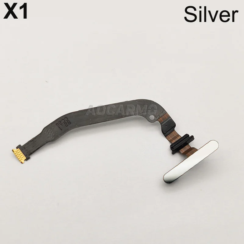 Aocarmo For Sony Xperia 1 / X1 / XZ4 J8110 J9110 SOV40 Power On/Off Switch Fingerprint Sensor Button Touch ID Ribbon Flex Cable