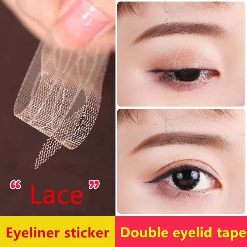 Double Eyelid Tape eyelid correction tape Lace Scotch White Eyelashes Sticker Scream Fallen Stand for Adhesive Glue Tape