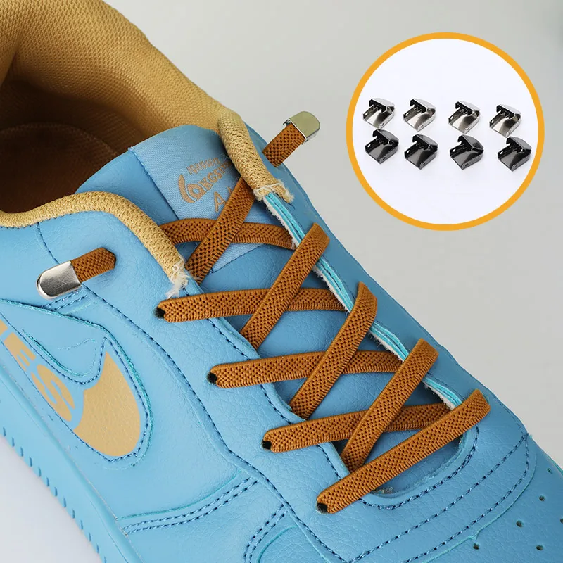 

No Tie Shoe laces Elastic Shoelaces Outdoor Leisure Sneakers Quick Safety Flat Shoelace Kids Lazy laces