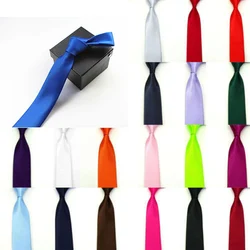 MEN ADULT 5CM Solid Tie NEW s Neck  Party Neckties Color Accessories Business Wedding Fashion Wholesale  CD189