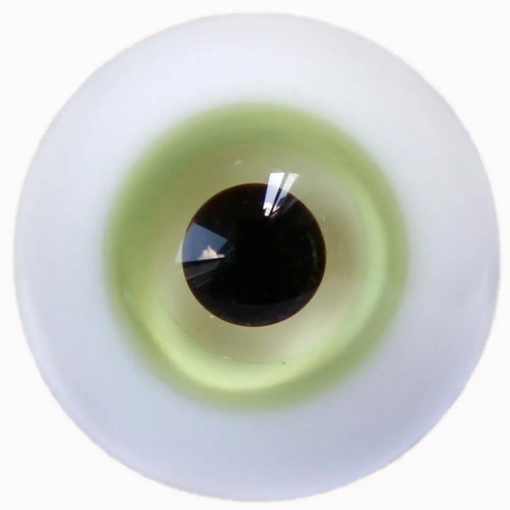 [wamami] 6mm 8mm 10mm 12mm 14mm 16mm 18mm 20mm 22mm 24mm Green Glass Eyes Eyeball BJD Doll Dollfie Reborn Making Crafts