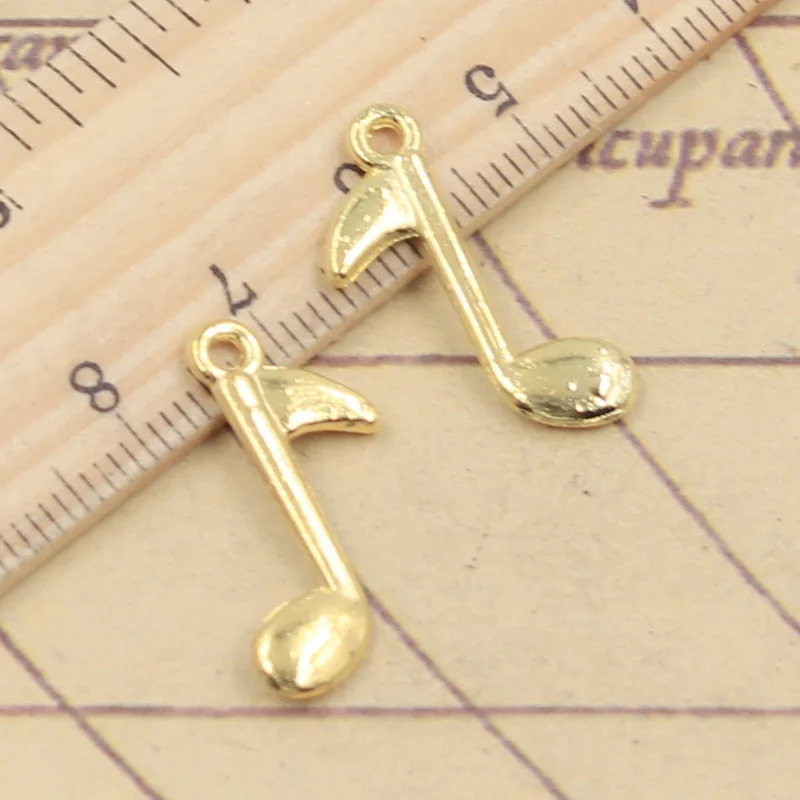 20 sztuk Charms Musical uwaga 23x13mm tybetański brąz srebrny kolor wisiorki antyczny tworzenia biżuterii DIY Handmade Craft — zdjęcie 3