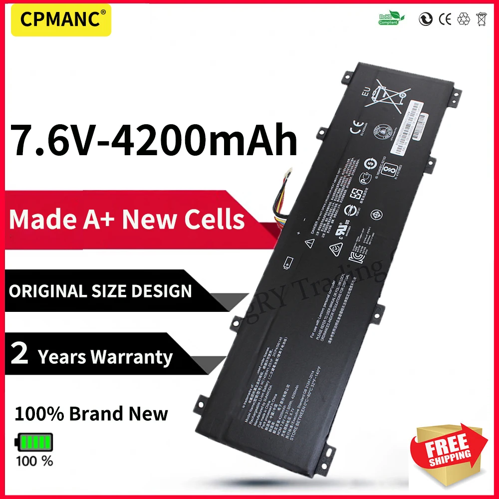 

7.6V 31.92Wh/4200mah NC140BW1-2S1PNEW Laptop Battery For Lenovo IdeaPad 100S-14IBR 0813002 2ICP4/58/145