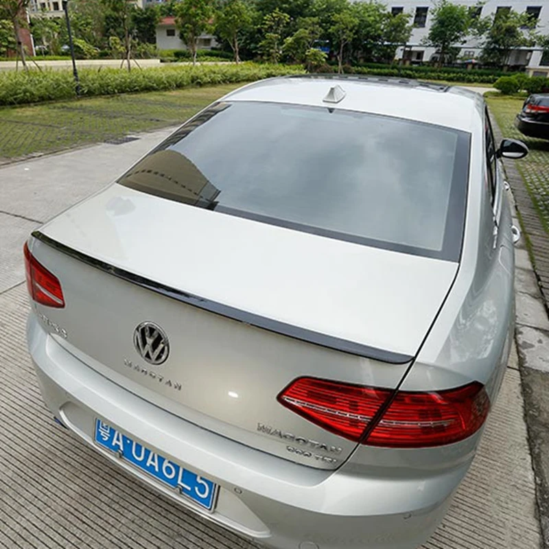 

For VW passat B8 Spoiler ABS Material Car Rear Wing unpaint Primer Color Rear Spoiler For Volkswagen passat B8 Spoiler 2017+