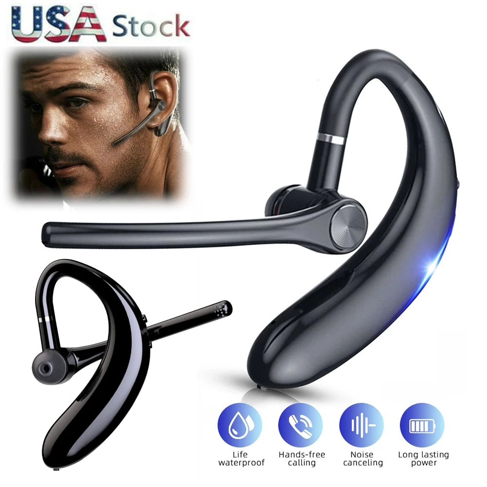 Wireless Earphone Over-Ear Sport Headset Hifi Earbud with Mic Bluetooth-compatible Headphone Noise Reduction for Cell Phones