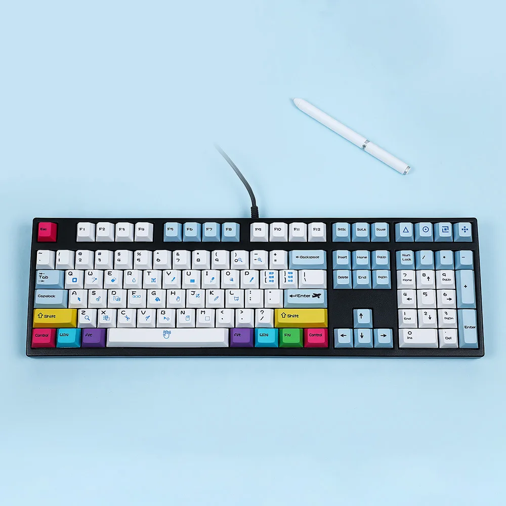 

PS Design Submlimation PBT Keycaps For Cherry Mx Switch Mechanical Gaming Keyboard Cherry Profile Photoshop Key Caps