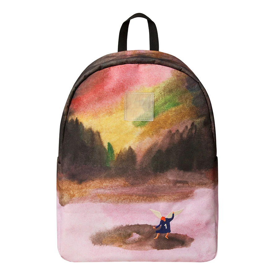 YIZISTORE new original creative 13inch backpacks for teenagers stylish school bags in HAND DRAWINGS series  (FUN KIK store)