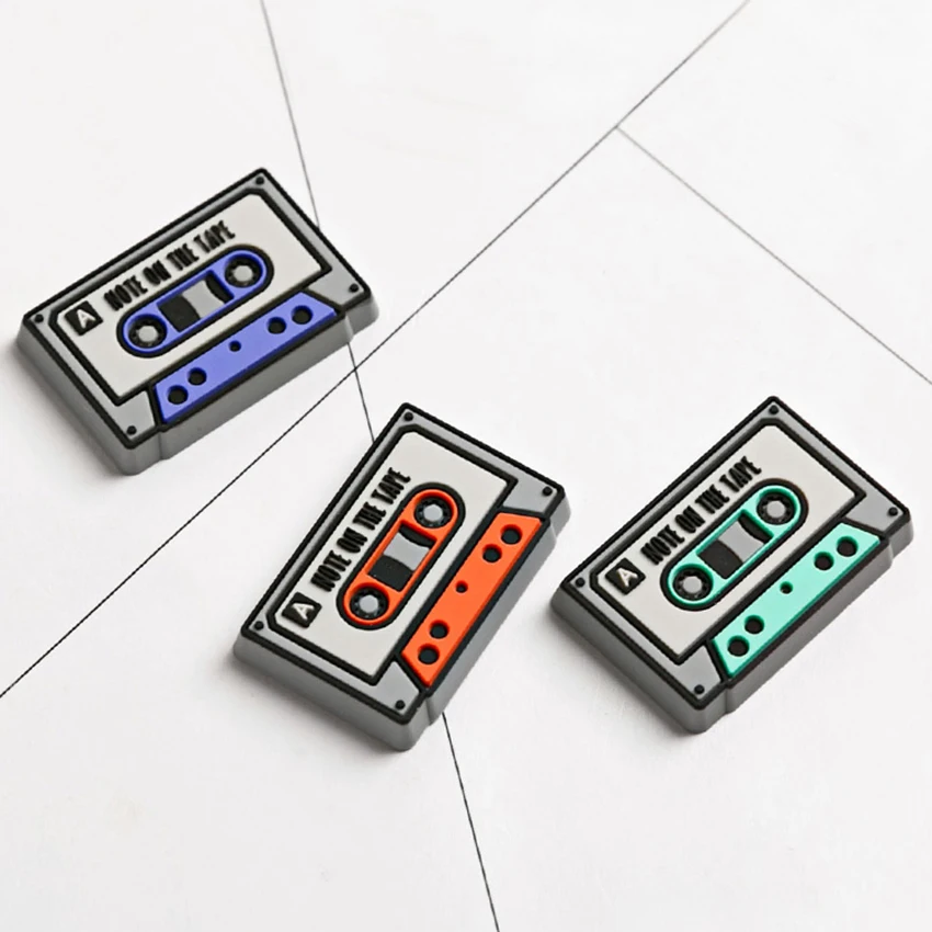 3PCS/Set Mini Retro Tape Fridge Magnets Rectangle Whiteboard Refrigerator Magnets Office Home Decorative Magnetic Stickers