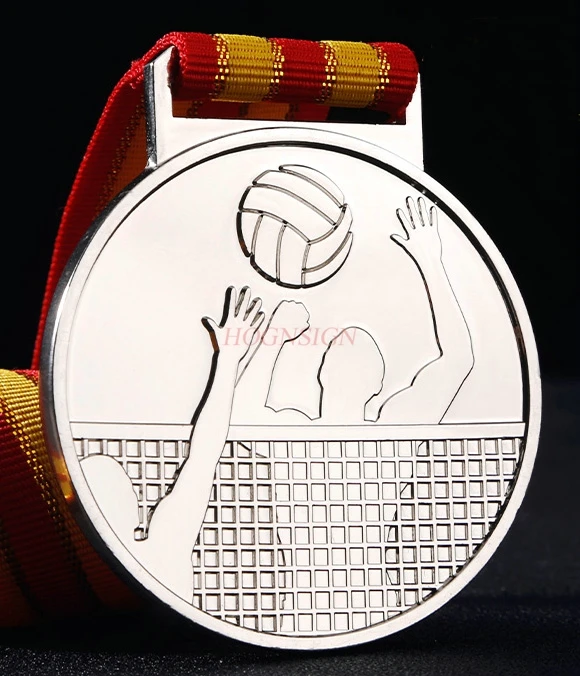 Volleyball Medaille Marathon Lauf Basketball Spiele Gold Medaille Metall Student Preis 2021