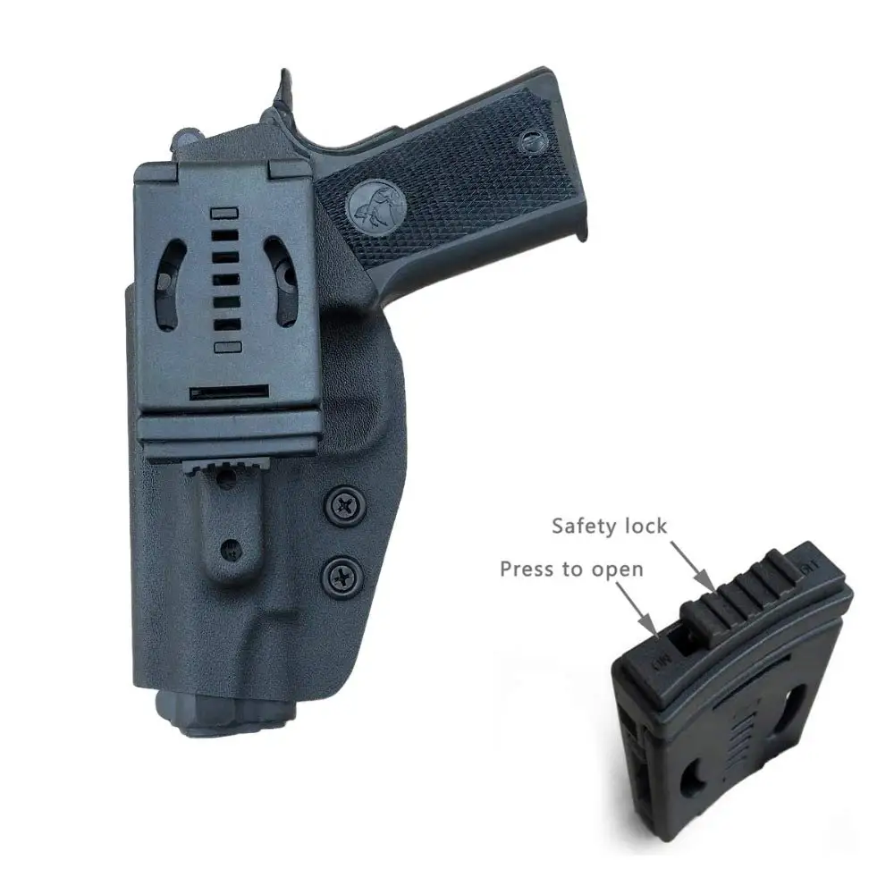 1911 Holster OWB Kydex Holster Fits: Colt Commander 1911 .45 / 9mm / 4.25