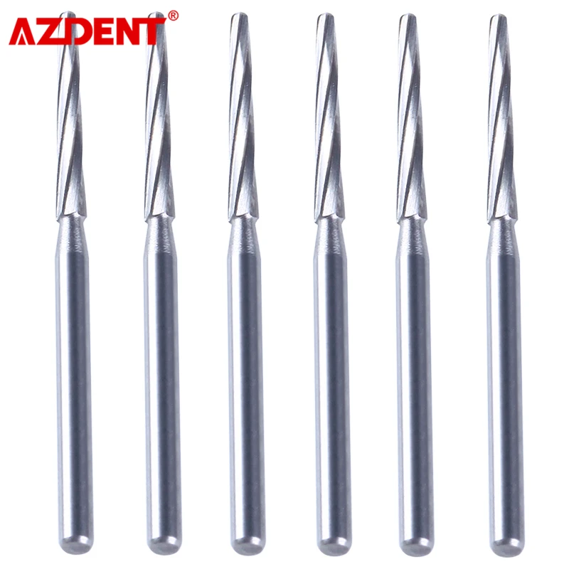 Azdent เครื่องตัดกระดูกคาร์ไบด์28มม. สำหรับทันตกรรม FG zekrya เครื่องมือทันตกรรม6ชิ้น/กล่อง