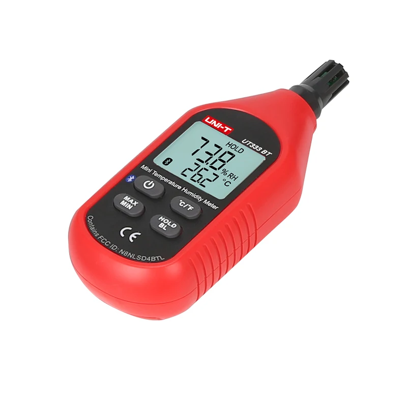 温度および湿度計,ユニTミニ,UT333, UT333BT, Bluetooth,ミニLCD,デジタル空気