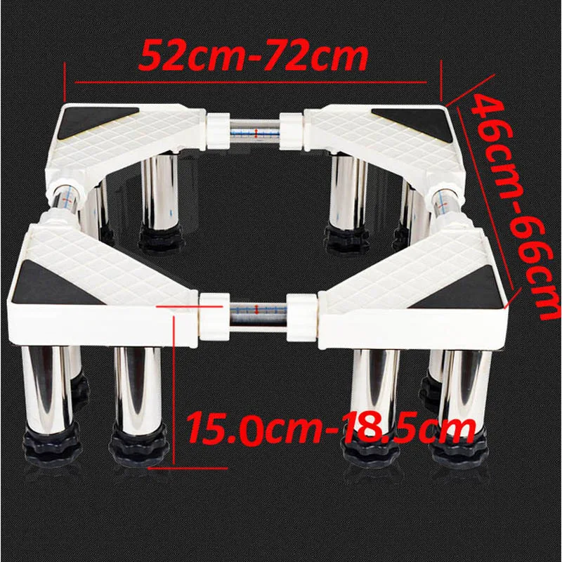 (12 feet) FM-G7-1210 stainless steel refrigerator floor trolley fridge stand washing machine holder dryer stand fix foot 200kg