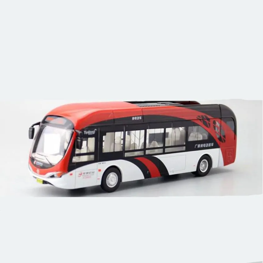 Neues Produkt 1:50 Alloy Pull Back Elektro-Sightseeing-Bus-Modell, Ton und Licht ziehen Kinderauto-Spielzeug zurück, kostenloser Versand