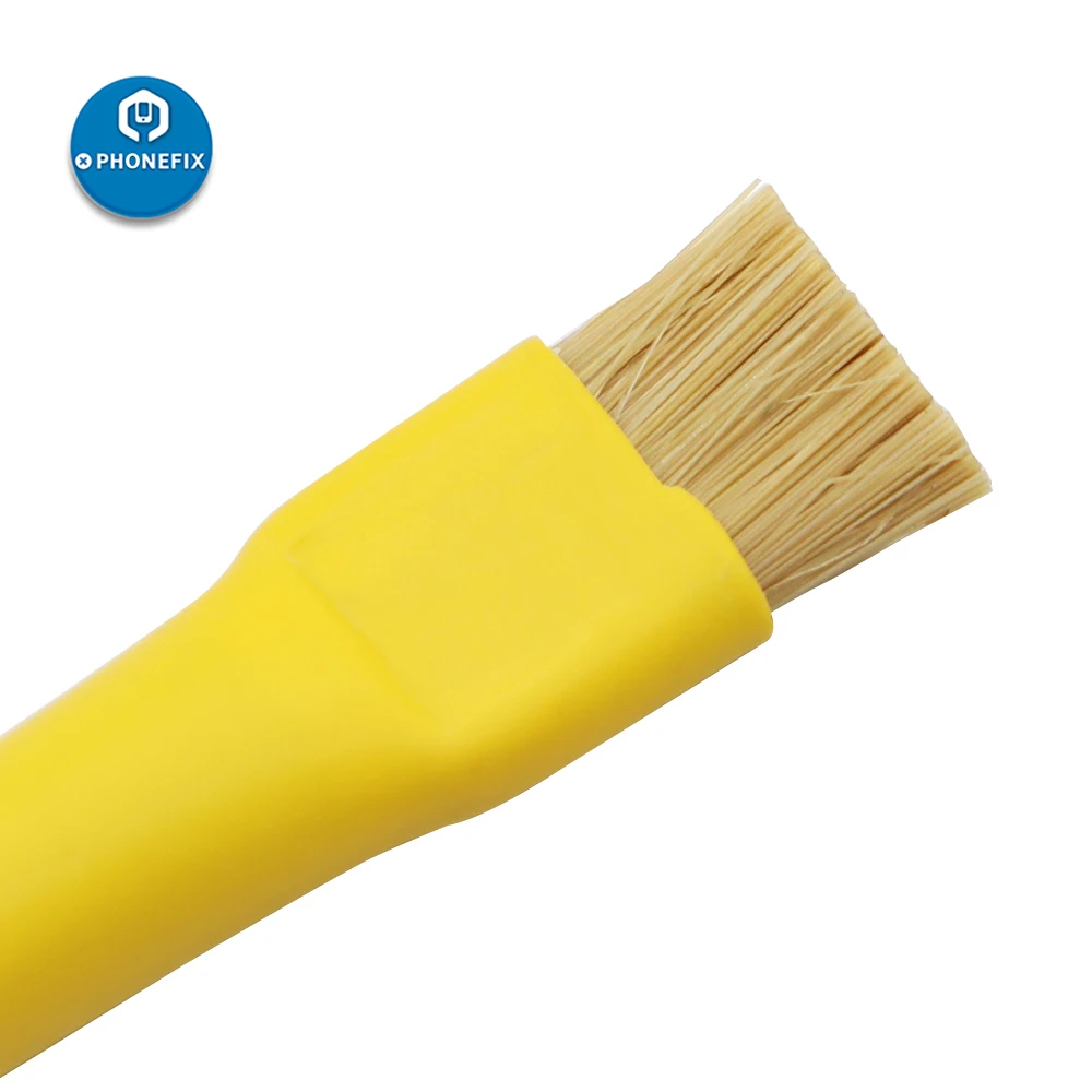 Cepillo Antiestático de doble cabezal, cepillo de limpieza de polvo para placa base de teléfono móvil, Kit de herramientas de limpieza de reparación BGA