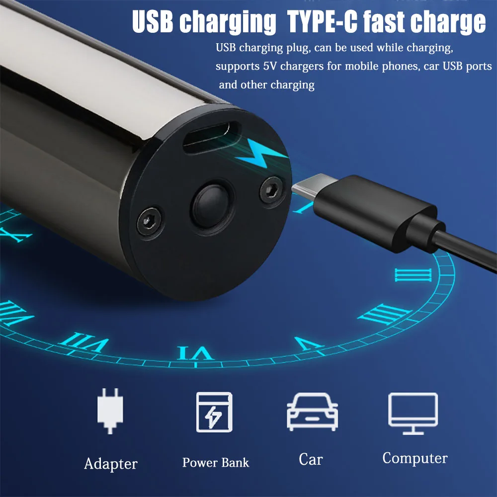 Mini USB Sạc Chuyên Nghiệp Kẹp Tóc Máy Cắt Tỉa Râu Điện Cắt Tóc Máy Kiểu Tóc Cắt Có Thể Điều Chỉnh