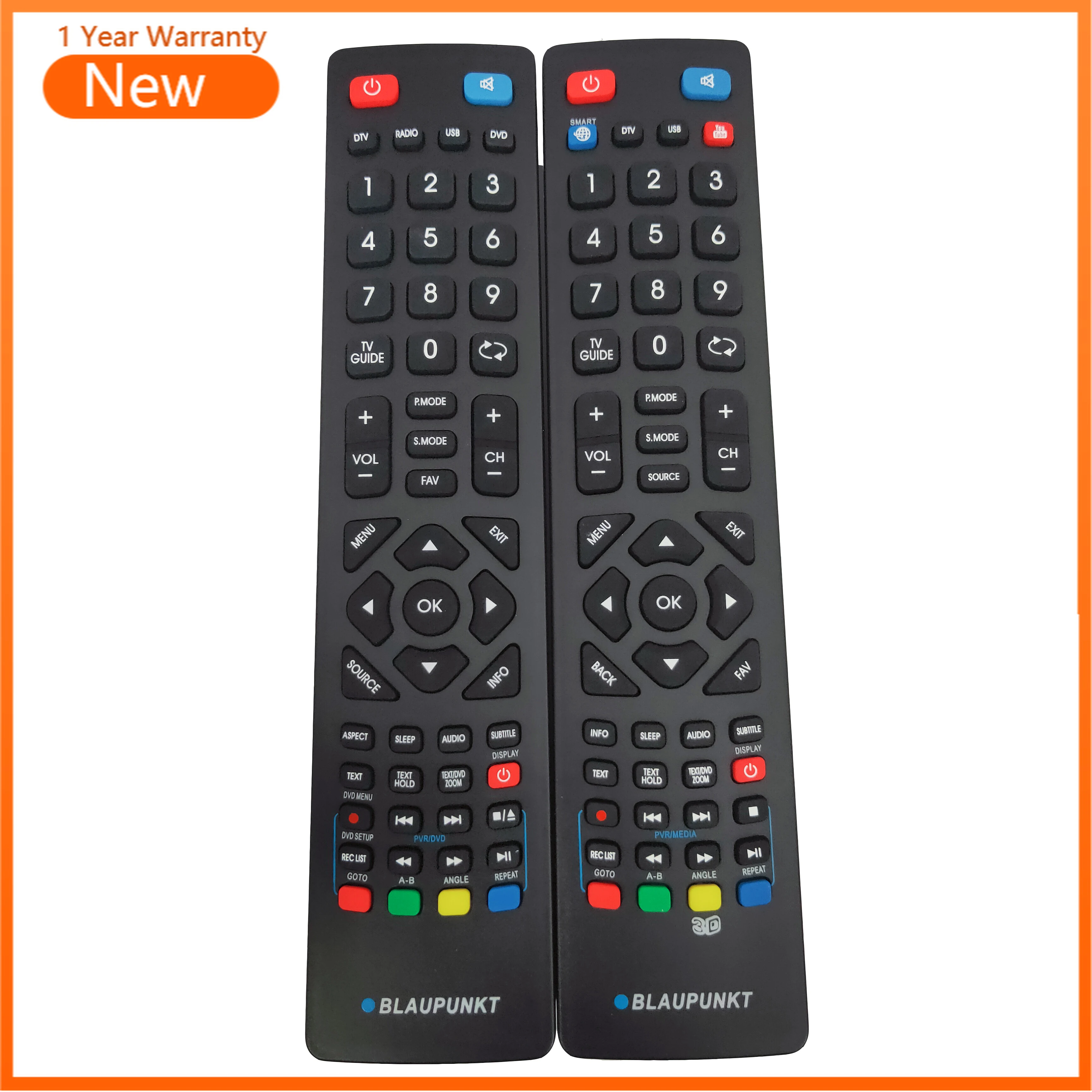 

FOR BLAUPUNKT JMB SABA LED TV 3D Functio Remote Control NEW Original Fernbedienung Television Remote Controller