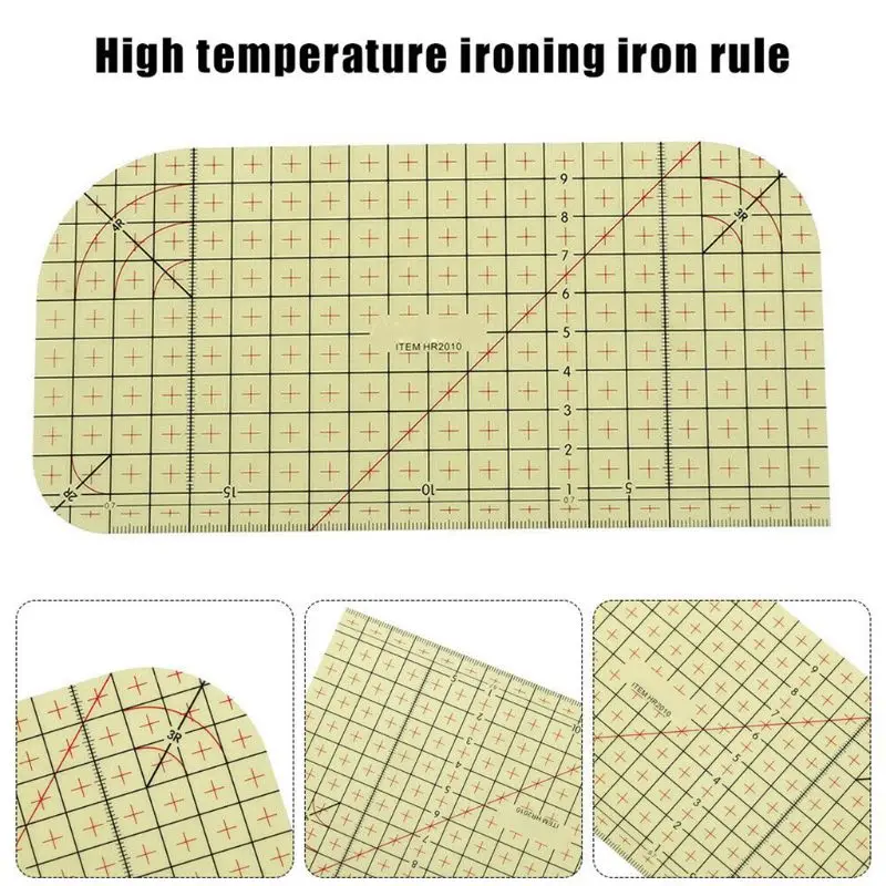 Planchar herramienta medir, regla caliente Patchwork Sastre paño artesanal los gobernantes DIY herramientas costura