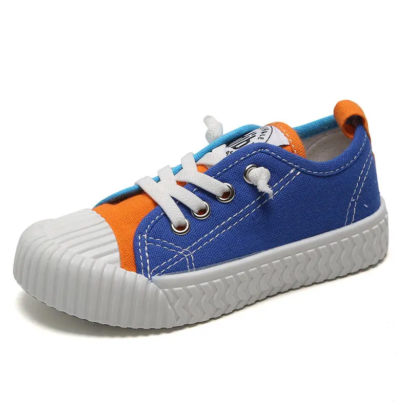 

Patchwork Boys & Girls Shoes Breathable Non-slip Children & Toddler Canvas Shoes Fashion Soft Bottom Kids Sneakers Size 22-36