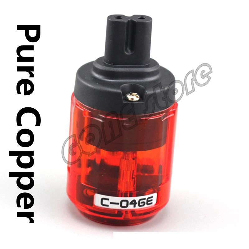 Hi-エンドオヤイデ純銅C-046フィギュア8 C7主電源プラグiecメスコネクタac電源コードアダプタ電源プラグコネクタ