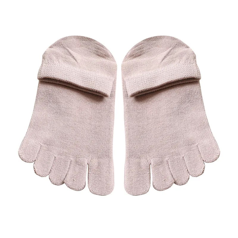 5 Pairs Hot Sale Women Socks with Toes Spring Autumn Solid Color Ankle Socks Woman Lady Girls Business Casual 5 Finger Socks