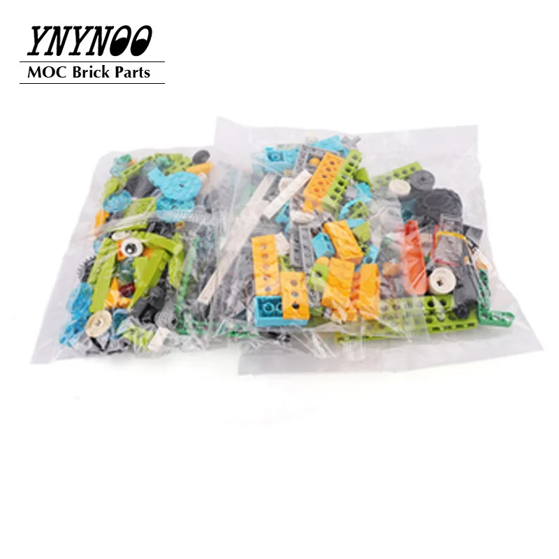 276 pz/set MOC Technci Vigas de engranagens Do Eixo e conectori di Blocos de Construo Tijolos Kit di piselli per 45300 WeDo 2.0