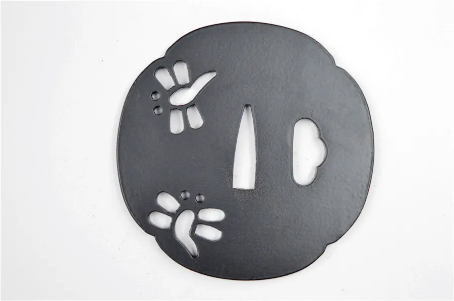 Steel Tsuba Guard For Japanese Samurai Sword Katana Wakizashi Accessory