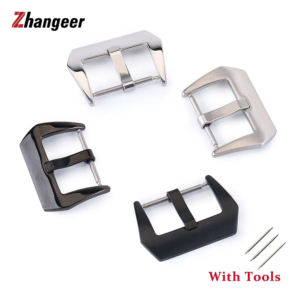 

18mm 20mm 22mm 24mm 26mm Stainless Steel Watch Buckle Polished/Matte Metal Watch Clasp Watch Accessories With Tools